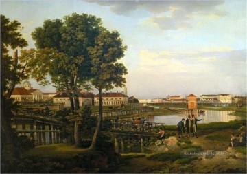 Blick von Der Insel Petrovsky in St Petersburg Sylvester Shchedrin Landschaft Ölgemälde